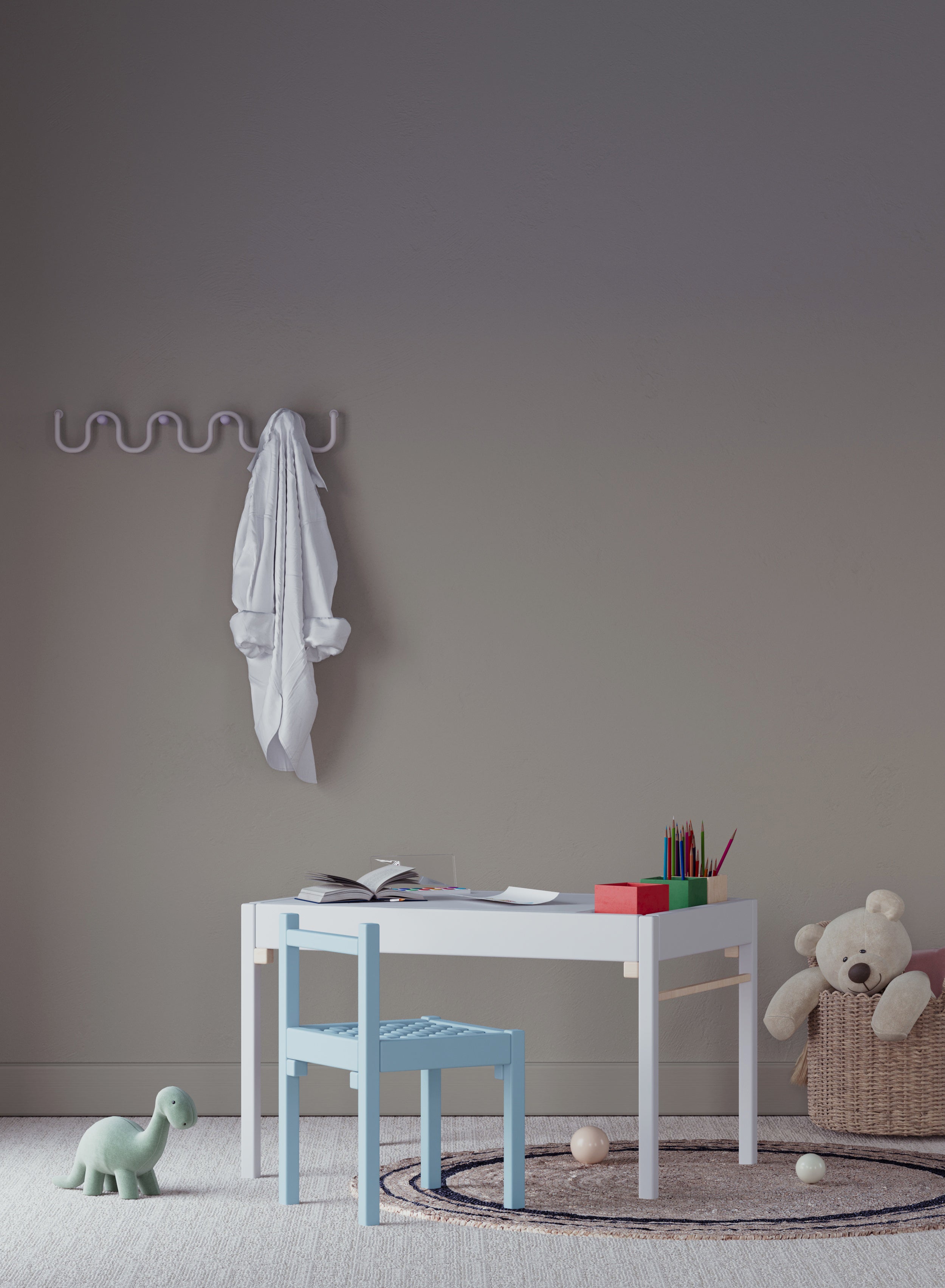 Flexa Sandalye Mini Mavi